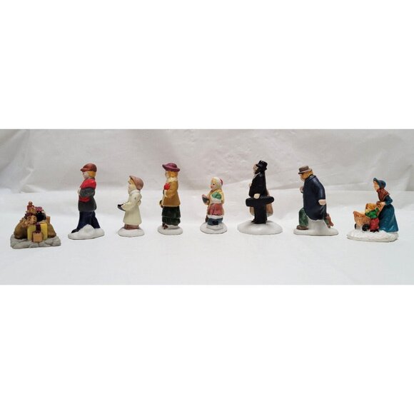 Lot of 8 Mixed Vintage Christmas Seasonal Village Figures - Lot A - Picture 3 of 7